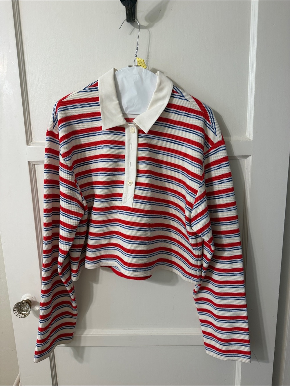 Reformation womens Striped Rugby Top - Red, White & Blue